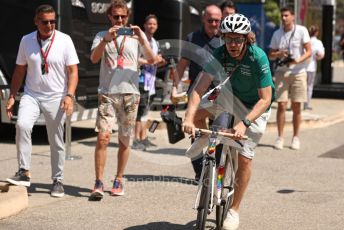 World © Octane Photographic Ltd. Formula 1 – French Grand Prix - Paul Ricard - Le Castellet. Friday 22nd July 2022 Paddock. Aston Martin Aramco Cognizant F1 Team AMR22 - Sebastian Vettel.