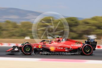 World © Octane Photographic Ltd. Formula 1 – French Grand Prix - Paul Ricard. Friday 22nd July 2022. Practice 1. Scuderia Ferrari F1-75 - Carlos Sainz.