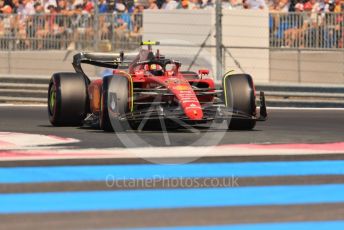 World © Octane Photographic Ltd. Formula 1 – French Grand Prix - Paul Ricard - Le Castellet. Saturday 23rd July 2022 Qualifying. Scuderia Ferrari F1-75 - Carlos Sainz.