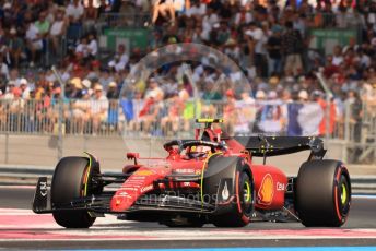World © Octane Photographic Ltd. Formula 1 – French Grand Prix - Paul Ricard - Le Castellet. Saturday 23rd July 2022 Qualifying. Scuderia Ferrari F1-75 - Carlos Sainz.