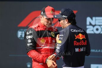 World © Octane Photographic Ltd. Formula 1 – French Grand Prix - Paul Ricard - Le Castellet. Saturday 23rd July 2022 Qualifying. cuderia Ferrari F1-75 - Charles Leclerc. and Oracle Red Bull Racing RB18 – Sergio Perez.
