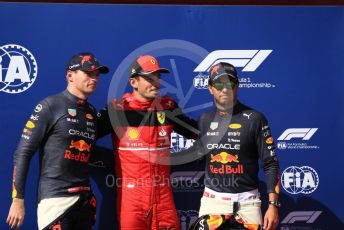 World © Octane Photographic Ltd. Formula 1 – French Grand Prix - Paul Ricard - Le Castellet. Saturday 23rd July 2022 Qualifying. cuderia Ferrari F1-75 - Charles Leclerc. and Oracle Red Bull Racing RB18 – Max Verstappen and Sergio Perez.