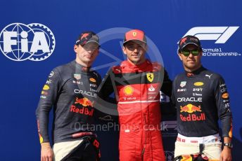 World © Octane Photographic Ltd. Formula 1 – French Grand Prix - Paul Ricard - Le Castellet. Saturday 23rd July 2022 Qualifying. cuderia Ferrari F1-75 - Charles Leclerc. and Oracle Red Bull Racing RB18 – Max Verstappen and Sergio Perez.