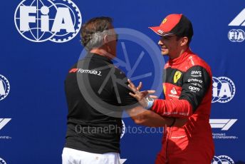 World © Octane Photographic Ltd. Formula 1 – French Grand Prix - Paul Ricard - Le Castellet. Saturday 23rd July 2022 Qualifying. Jean Alesi and Scuderia Ferrari F1-75 - Charles Leclerc.