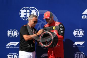 World © Octane Photographic Ltd. Formula 1 – French Grand Prix - Paul Ricard - Le Castellet. Saturday 23rd July 2022 Qualifying. Jean Alesi and Scuderia Ferrari F1-75 - Charles Leclerc.