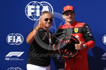 World © Octane Photographic Ltd. Formula 1 – French Grand Prix - Paul Ricard - Le Castellet. Saturday 23rd July 2022 Qualifying. Jean Alesi and Scuderia Ferrari F1-75 - Charles Leclerc.