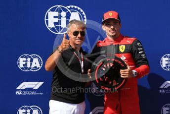 World © Octane Photographic Ltd. Formula 1 – French Grand Prix - Paul Ricard - Le Castellet. Saturday 23rd July 2022 Qualifying. Jean Alesi and Scuderia Ferrari F1-75 - Charles Leclerc.