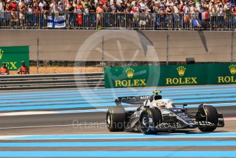 World © Octane Photographic Ltd. Formula 1 – French Grand Prix - Paul Ricard - Le Castellet. Sunday 24th July 2022 Race. Scuderia AlphaTauri AT03 - Yuki Tsunoda gets spun.