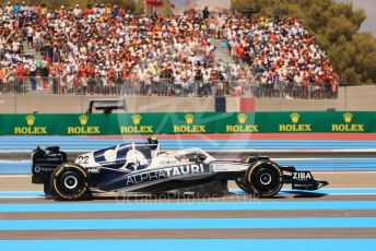 World © Octane Photographic Ltd. Formula 1 – French Grand Prix - Paul Ricard - Le Castellet. Sunday 24th July 2022 Race. Scuderia AlphaTauri AT03 - Yuki Tsunoda gets spun.