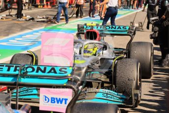 World © Octane Photographic Ltd. Formula 1 – French Grand Prix - Paul Ricard - Le Castellet. Sunday 24th July 2022 Parc Ferme. Mercedes-AMG Petronas F1 Team F1 W13 - Lewis Hamilton.