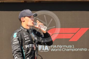 World © Octane Photographic Ltd. Formula 1 – French Grand Prix - Paul Ricard - Le Castellet. Sunday 24th July 2022 Parc Ferme. Mercedes-AMG Petronas F1 Team F1 W13 - George Russell.