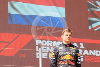 World © Octane Photographic Ltd. Formula 1 – French Grand Prix - Paul Ricard - Le Castellet. Sunday 24th July 2022 Podium. Oracle Red Bull Racing RB18 – Max Verstappen.