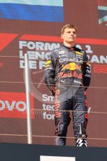 World © Octane Photographic Ltd. Formula 1 – French Grand Prix - Paul Ricard - Le Castellet. Sunday 24th July 2022 Podium. Oracle Red Bull Racing RB18 – Max Verstappen.