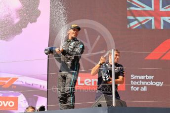 World © Octane Photographic Ltd. Formula 1 – French Grand Prix - Paul Ricard - Le Castellet. Sunday 24th July 2022 Podium. Mercedes-AMG Petronas F1 Team F1 W13 - Lewis Hamilton and Oracle Red Bull  Technical Director - Pierre Wache.