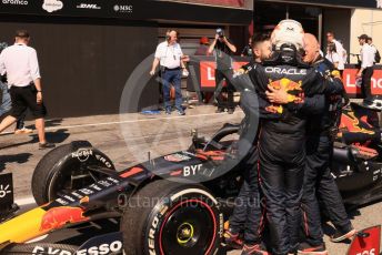 World © Octane Photographic Ltd. Formula 1 – French Grand Prix - Paul Ricard - Le Castellet. Sunday 24th July 2022 Parc Ferme. Oracle Red Bull Racing RB18 – Max Verstappen.