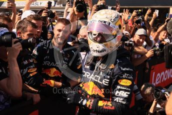 World © Octane Photographic Ltd. Formula 1 – French Grand Prix - Paul Ricard - Le Castellet. Sunday 24th July 2022 Parc Ferme. Oracle Red Bull Racing RB18 – Max Verstappen.