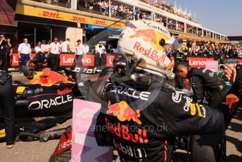 World © Octane Photographic Ltd. Formula 1 – French Grand Prix - Paul Ricard - Le Castellet. Sunday 24th July 2022 Parc Ferme. Oracle Red Bull Racing RB18 – Max Verstappen.