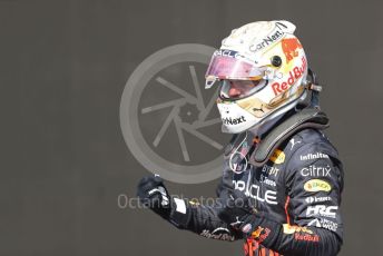 World © Octane Photographic Ltd. Formula 1 – French Grand Prix - Paul Ricard - Le Castellet. Sunday 24th July 2022 Parc Ferme. Oracle Red Bull Racing RB18 – Max Verstappen.