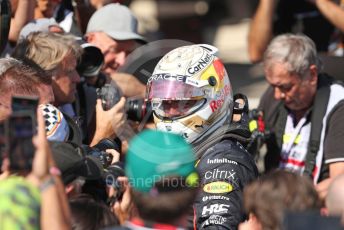 World © Octane Photographic Ltd. Formula 1 – French Grand Prix - Paul Ricard - Le Castellet. Sunday 24th July 2022 Parc Ferme. Oracle Red Bull Racing RB18 – Max Verstappen.