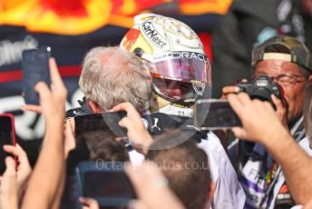 World © Octane Photographic Ltd. Formula 1 – French Grand Prix - Paul Ricard - Le Castellet. Sunday 24th July 2022 Parc Ferme. Oracle Red Bull Racing RB18 – Max Verstappen.