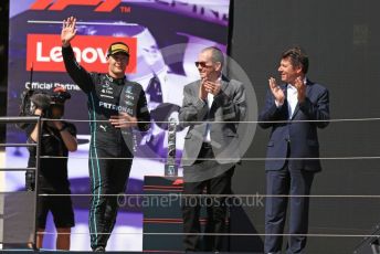 World © Octane Photographic Ltd. Formula 1 – French Grand Prix - Paul Ricard - Le Castellet. Sunday 24th July 2022 Podium. Mercedes-AMG Petronas F1 Team F1 W13 - George Russell.