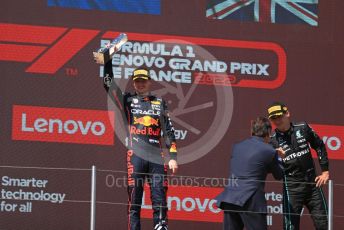 World © Octane Photographic Ltd. Formula 1 – French Grand Prix - Paul Ricard - Le Castellet. Sunday 24th July 2022 Podium. Oracle Red Bull Racing RB18 – Max Verstappen.