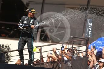 World © Octane Photographic Ltd. Formula 1 – French Grand Prix - Paul Ricard - Le Castellet. Sunday 24th July 2022 Podium. Mercedes-AMG Petronas F1 Team F1 W13 - Lewis Hamilton.