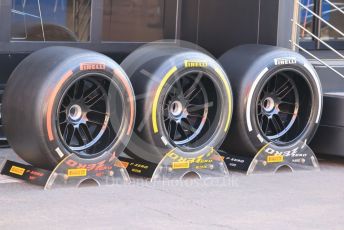 World © Octane Photographic Ltd. Formula 1 – French Grand Prix - Paul Ricard - Le Castellet. Saturday 23rd July 2022 Paddock. Pirelli dry tyre selection