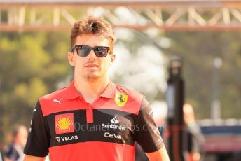 World © Octane Photographic Ltd. Formula 1 – French Grand Prix - Paul Ricard - Le Castellet. Saturday 23rd July 2022 Paddock. Scuderia Ferrari F1-75 - Charles Leclerc.
