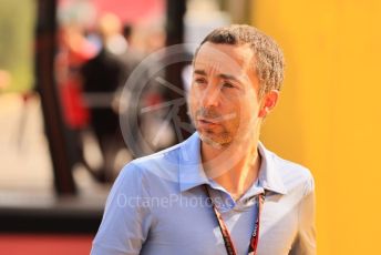 World © Octane Photographic Ltd. Formula 1 – French Grand Prix - Paul Ricard - Le Castellet. Saturday 23rd July 2022 Paddock. Scuderia Ferrari F1-75 - Charles Leclerc's manager Nicolas Todt.
