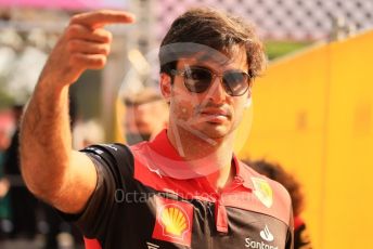 World © Octane Photographic Ltd. Formula 1 – French Grand Prix - Paul Ricard - Le Castellet. Saturday 23rd July 2022 Paddock. Scuderia Ferrari F1-75 - Carlos Sainz.