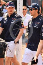 World © Octane Photographic Ltd. Formula 1 – French Grand Prix - Paul Ricard - Le Castellet. Saturday 23rd July 2022 Paddock. Oracle Red Bull Racing RB18 – Max Verstappen and Sergio Perez.