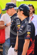 World © Octane Photographic Ltd. Formula 1 – French Grand Prix - Paul Ricard - Le Castellet. Saturday 23rd July 2022 Paddock. Oracle Red Bull Racing RB18 – Max Verstappen and Sergio Perez.