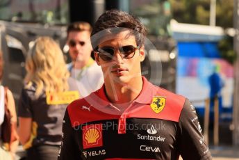 World © Octane Photographic Ltd. Formula 1 – French Grand Prix - Paul Ricard - Le Castellet. Sunday 24th July 2022 Paddock. Scuderia Ferrari F1-75 - Carlos Sainz.