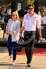 World © Octane Photographic Ltd. Formula 1 – French Grand Prix - Paul Ricard - Le Castellet. Sunday 24th July 2022 Paddock. Mercedes-AMG Petronas F1 Team and Team Principal and CEO - Toto Wolff and wife Susie Wolff.