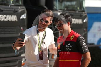 World © Octane Photographic Ltd. Formula 1 – French Grand Prix - Paul Ricard - Le Castellet. Sunday 24th July 2022 Paddock. Scuderia Ferrari F1-75 - Carlos Sainz.
