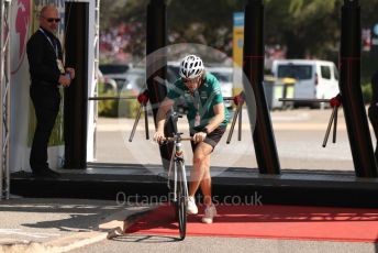 World © Octane Photographic Ltd. Formula 1 – French Grand Prix - Paul Ricard - Le Castellet. Sunday 24th July 2022 Paddock. Aston Martin Aramco Cognizant F1 Team AMR22 - Sebastian Vettel.