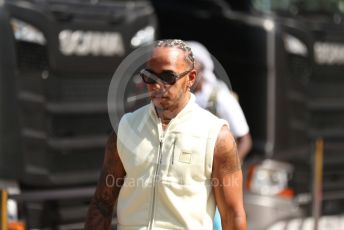 World © Octane Photographic Ltd. Formula 1 – French Grand Prix - Paul Ricard - Le Castellet. Sunday 24th July 2022 Paddock. Mercedes-AMG Petronas F1 Team F1 W13 - Lewis Hamilton.