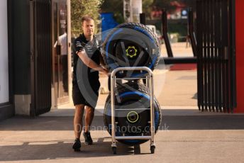 World © Octane Photographic Ltd. Formula 1 – French Grand Prix - Paul Ricard - Le Castellet. Thursday 21st July 2022 Paddock. Mercedes-AMG Petronas F1 Team F1 W13 - Wet weather tyres.