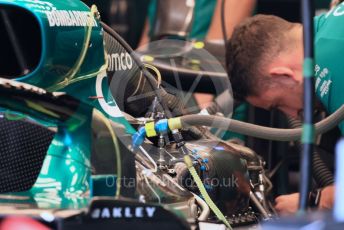 World © Octane Photographic Ltd. Formula 1 – French Grand Prix - Paul Ricard - Le Castellet. Thursday 21st July 2022 Paddock. Aston Martin Aramco Cognizant F1 Team AMR22.