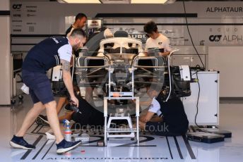 World © Octane Photographic Ltd. Formula 1 – French Grand Prix - Paul Ricard - Le Castellet. Thursday 21st July 2022 Paddock. Scuderia AlphaTauri AT03.