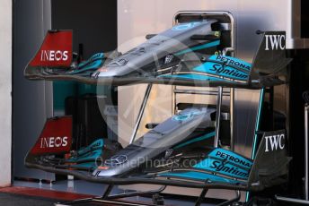 World © Octane Photographic Ltd. Formula 1 – French Grand Prix - Paul Ricard - Le Castellet. Thursday 21st July 2022 Paddock. Mercedes-AMG Petronas F1 Team F1 W13 new nose.