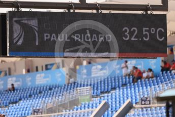 World © Octane Photographic Ltd. Formula 1 – French Grand Prix - Paul Ricard - Le Castellet. Thursday 21st July 2022. Temperature.