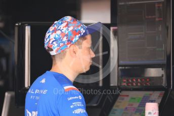 World © Octane Photographic Ltd. Formula 1 – French Grand Prix - Paul Ricard - Le Castellet. Thursday 21st July 2022 Paddock. BWT Alpine F1 Team Summer hat.