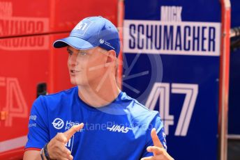 World © Octane Photographic Ltd. Formula 1 – French Grand Prix - Paul Ricard - Le Castellet. Thursday 21st July 2022 Paddock. Haas F1 Team VF-22 - Mick Schumacher.