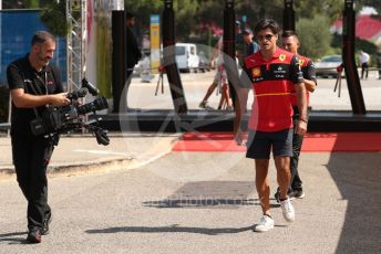 World © Octane Photographic Ltd. Formula 1 – French Grand Prix - Paul Ricard - Le Castellet. Thursday 21st July 2022 Paddock. Scuderia Ferrari F1-75 - Carlos Sainz.