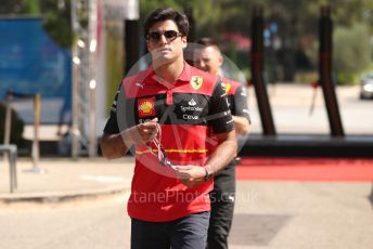 World © Octane Photographic Ltd. Formula 1 – French Grand Prix - Paul Ricard - Le Castellet. Thursday 21st July 2022 Paddock. Scuderia Ferrari F1-75 - Carlos Sainz.