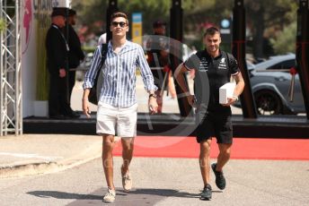 World © Octane Photographic Ltd. Formula 1 – French Grand Prix - Paul Ricard - Le Castellet. Thursday 21st July 2022 Paddock. Mercedes-AMG Petronas F1 Team F1 W13 - George Russell.
