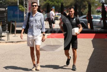 World © Octane Photographic Ltd. Formula 1 – French Grand Prix - Paul Ricard - Le Castellet. Thursday 21st July 2022 Paddock. Mercedes-AMG Petronas F1 Team F1 W13 - George Russell.