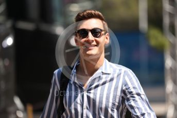 World © Octane Photographic Ltd. Formula 1 – French Grand Prix - Paul Ricard - Le Castellet. Thursday 21st July 2022 Paddock. Mercedes-AMG Petronas F1 Team F1 W13 - George Russell.